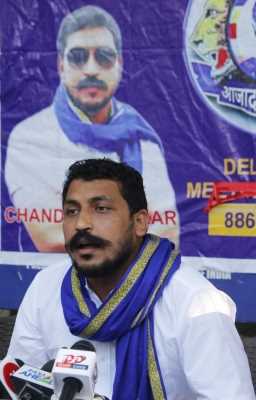 भीम आर्मी चीफ चन्द्र शेखर आजाद पहुंचे लखीमपुर खीरी, कहा यहां पहुंचकर तकलीफ हुई, किसानों की मांगे हो पूरी